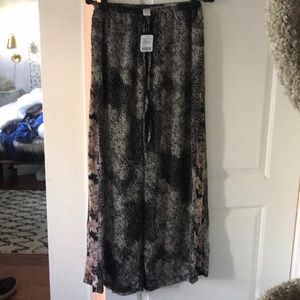 Urban Outfitters Sheer Floral Flowy Pants NWT